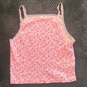 pink/floral tank